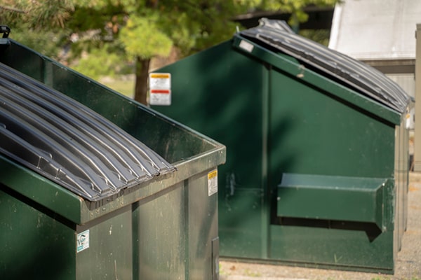 commercial dumpsters can accommodate various types of waste including cardboard, paper, and general trash